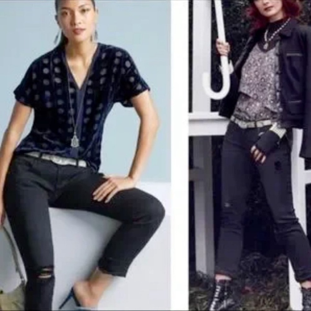 CAbi Women's Black Slim Boyfriend Jean, only wore a few times.